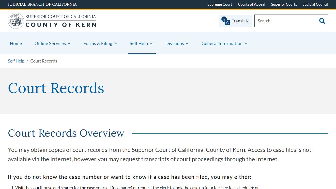 Superior Court of Kern County